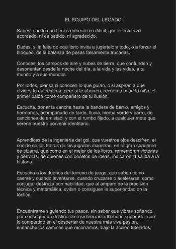 EL EQUIPO DEL LEGADO