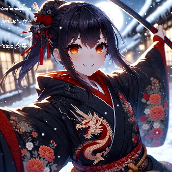 Yuna  Light Hawk is kimono version 4.