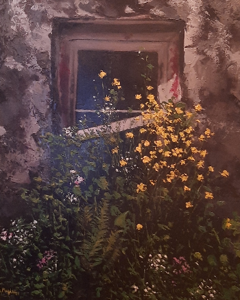 Ventana con flores