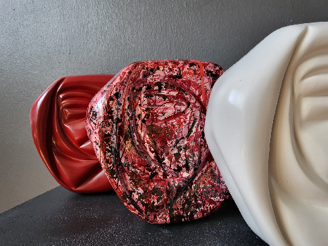 Rosa blanca, rosa roja